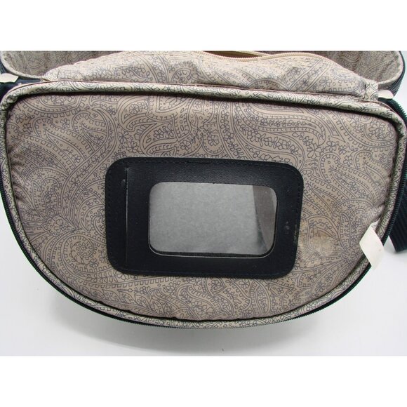 Travel Gear Small Carry On Bag Cosmetic Make-up Case Hardshell Zip Tapestry Read - Picture 13 of 16